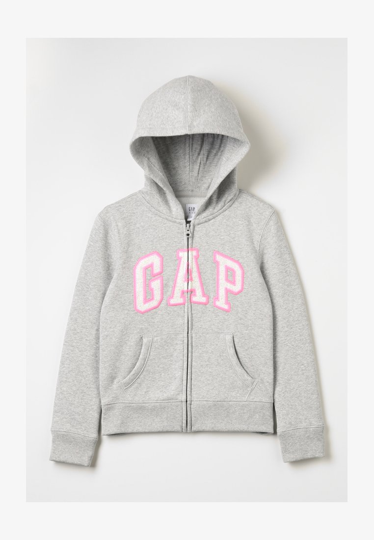 Sz270u Cooper Felpa Con Cerniera Senza Cappuccio Uomo Donna – Grigio Melange Morbida E Calda Taglie Unisex
