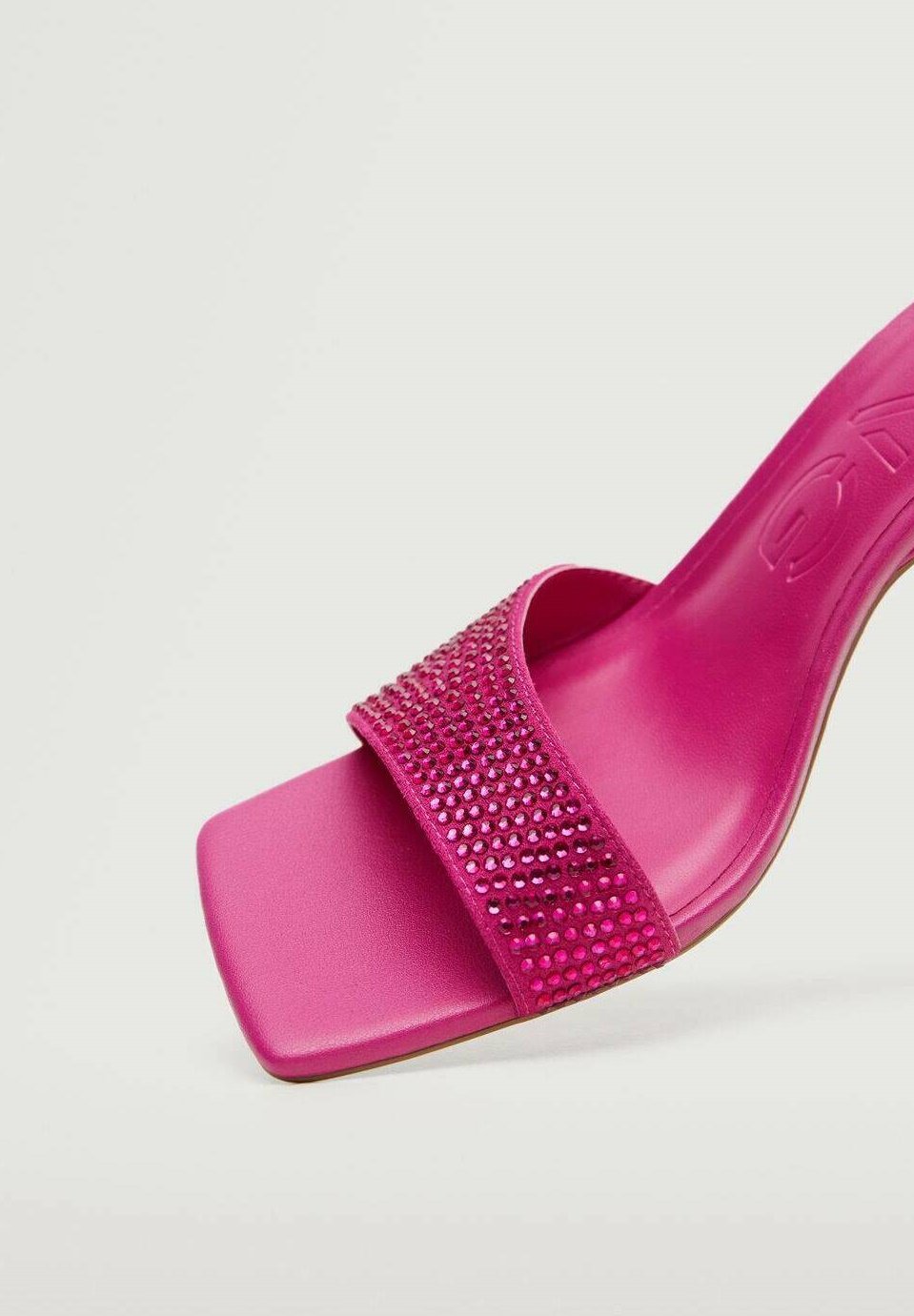 Mango BRILLY - Muiltjes met hak - fuchsia/donkerroze - Zalando.be