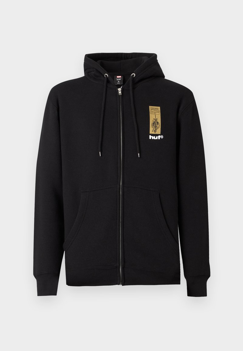 HUF Sweater met rits zwart