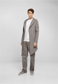 Urban Classics LONG HOODED OPEN EDGE CARDIGAN - Kardigan - grey