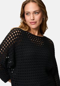 zero MIT FLEDERMAUSÄRMELN - Stickad tröja - black beauty