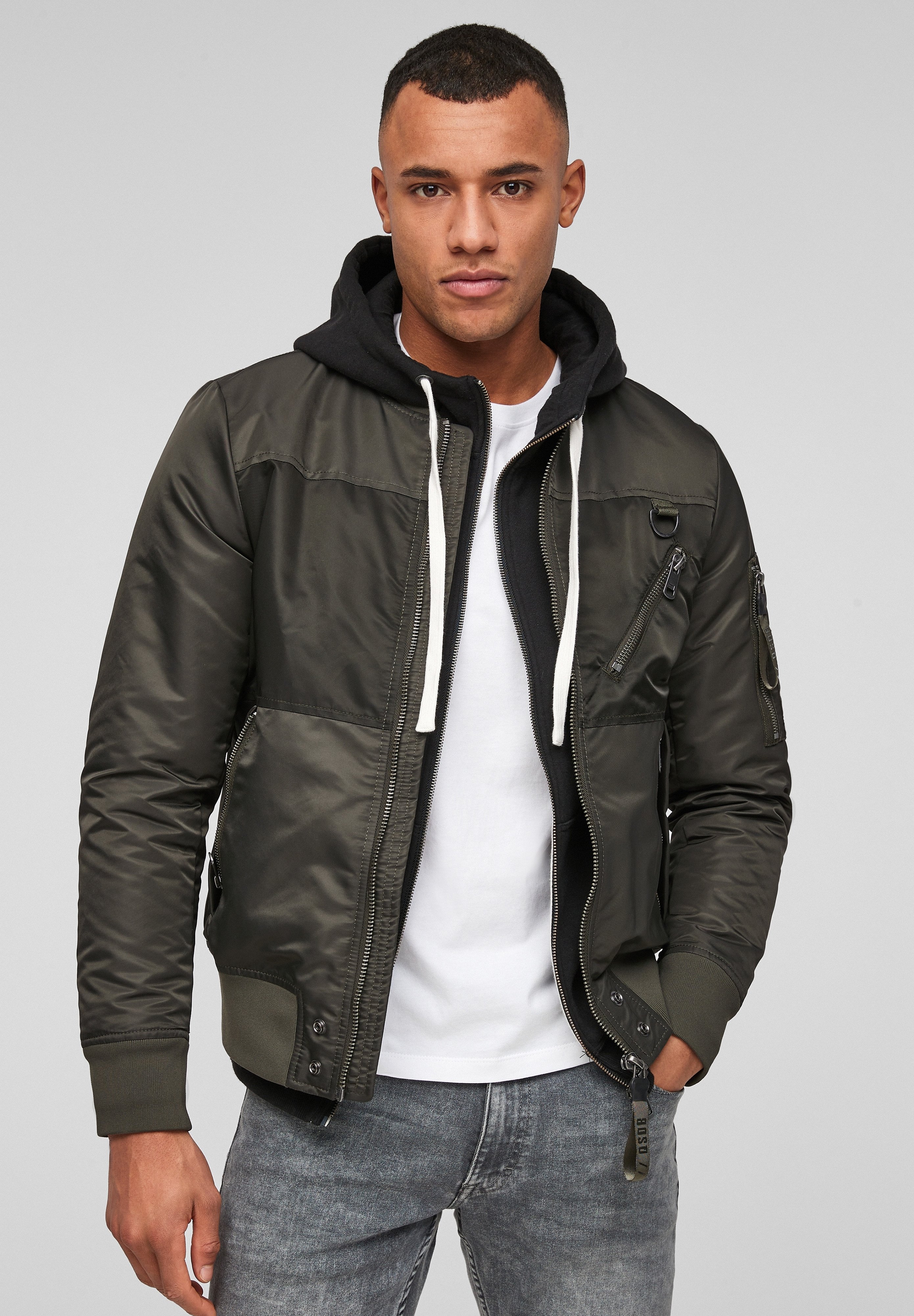 QS by s.Oliver Bomber Jacket - deep 