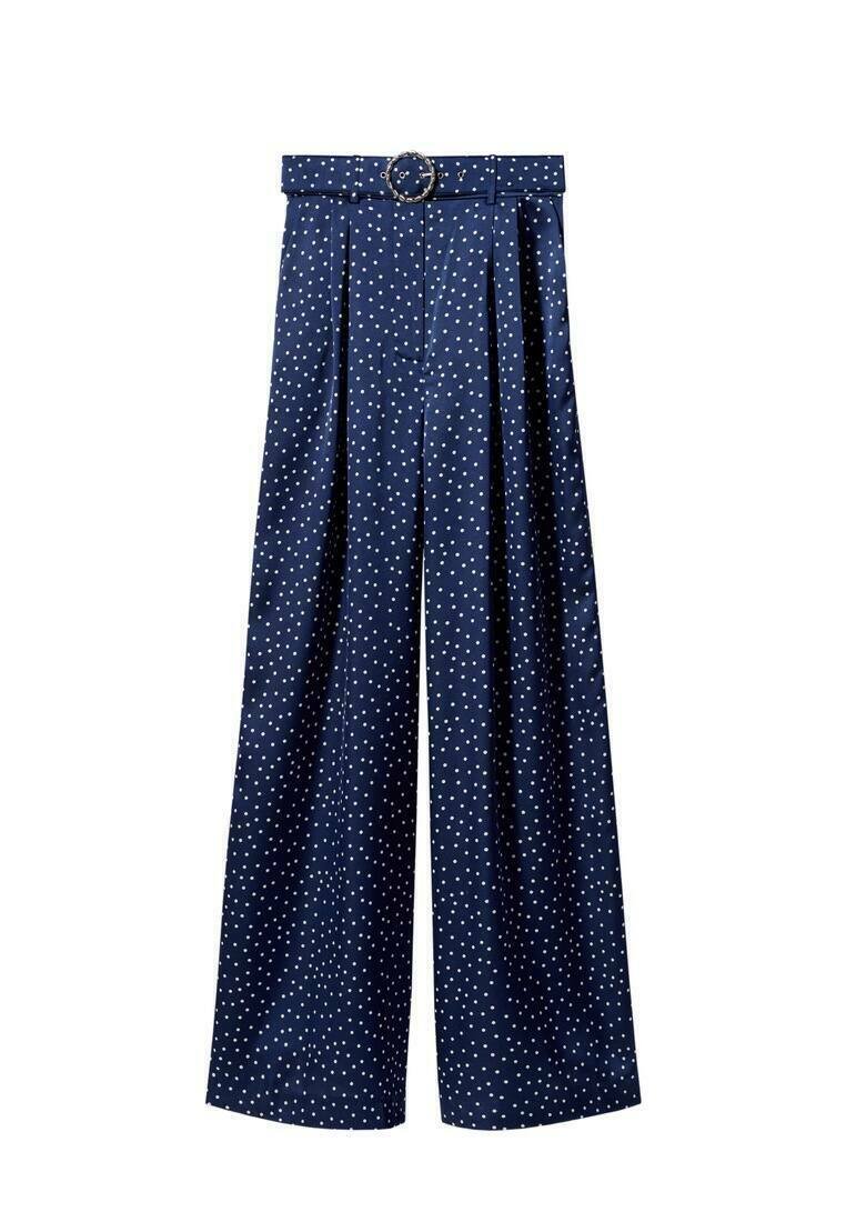 Mango Broek donkerblauw