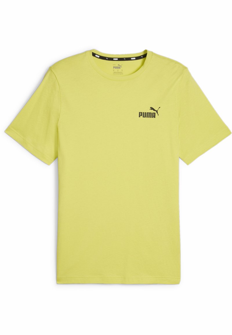Puma ESSENTIALS SMALL LOGO - T-shirt con stampa - lime sheen