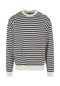 STRIPED CREWNECK - Sweatshirt - whitesand black