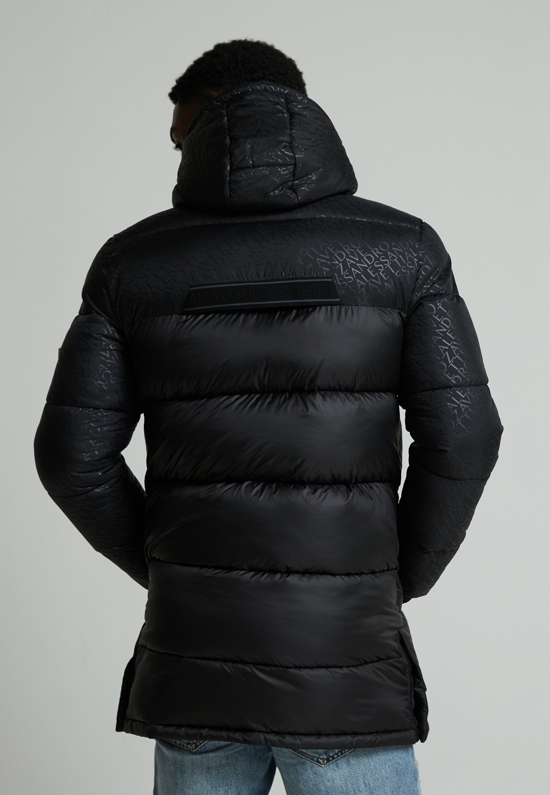 Alessandro Zavetti VIARDI LONGLINE JACKET - Wintermantel - black