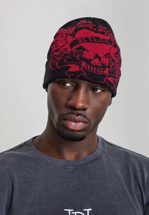 Ed Hardy, UNISEX LOVE KILLS SLOWLY FOLDOVER BEANIE - Mütze - black