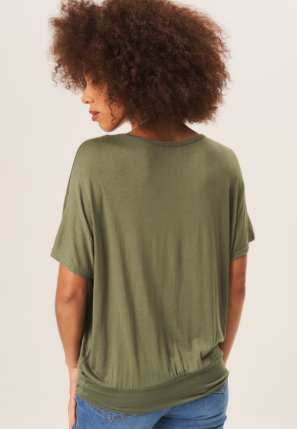 ROUND NECK SHORT SLEEVES - Basic T-shirt - khaki3