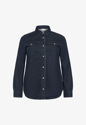 Kaffe Curve ELISA - Button-down blouse - dark blue denim