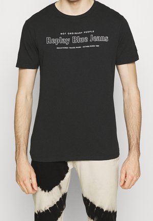 T-shirt con stampa - black