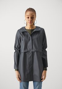 ONLY - ONLVIVIAN LONG RAINCOAT OTW - Parka - black Väikepilt 1