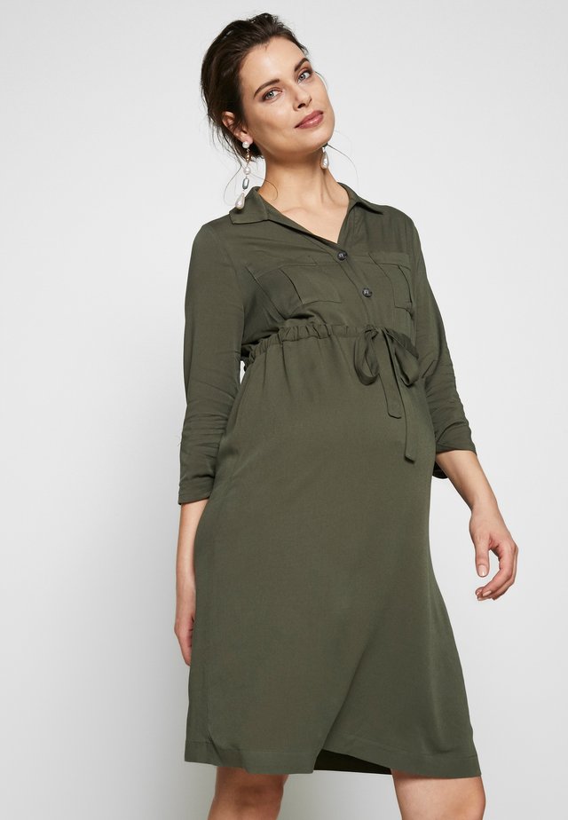 ISOTTA - Abito a camicia - dark sage