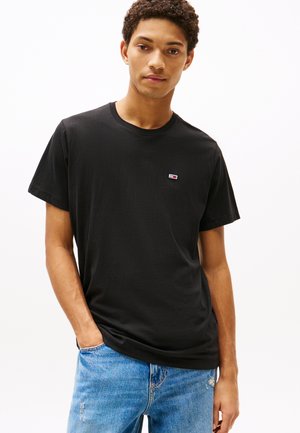 CLASSIC C NECK - T-shirt - bas - black