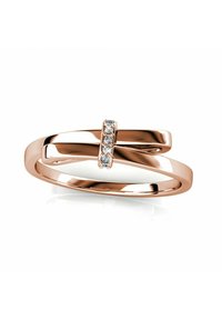 LUMINOUS BOW  - Anello - couleur or rose / cristal