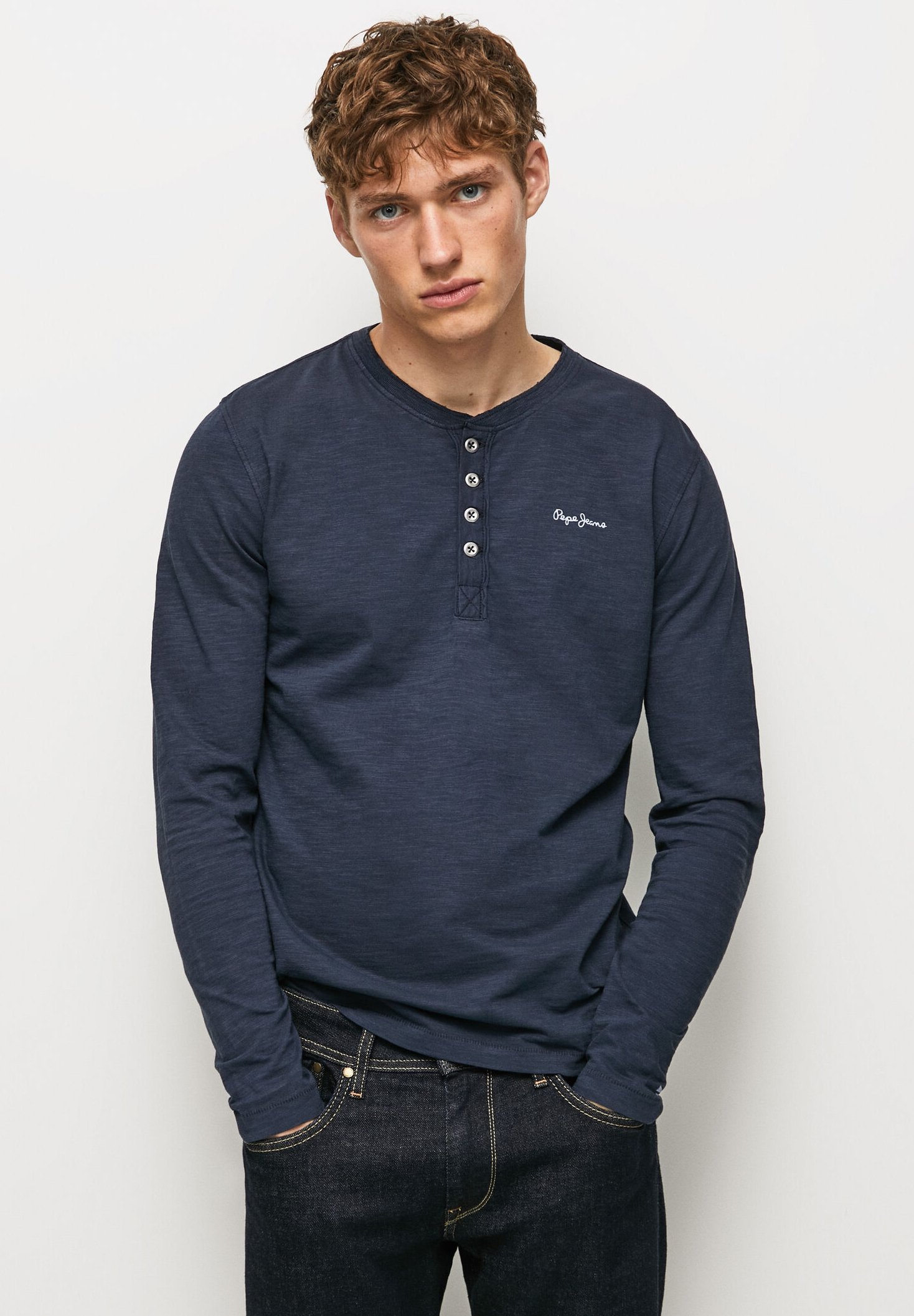 Pepe Jeans THANE - Camiseta de larga - dulwich/azul marino - Zalando.es