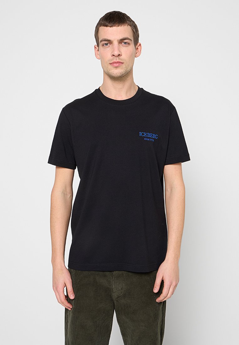 Iceberg T-shirt basic zwart