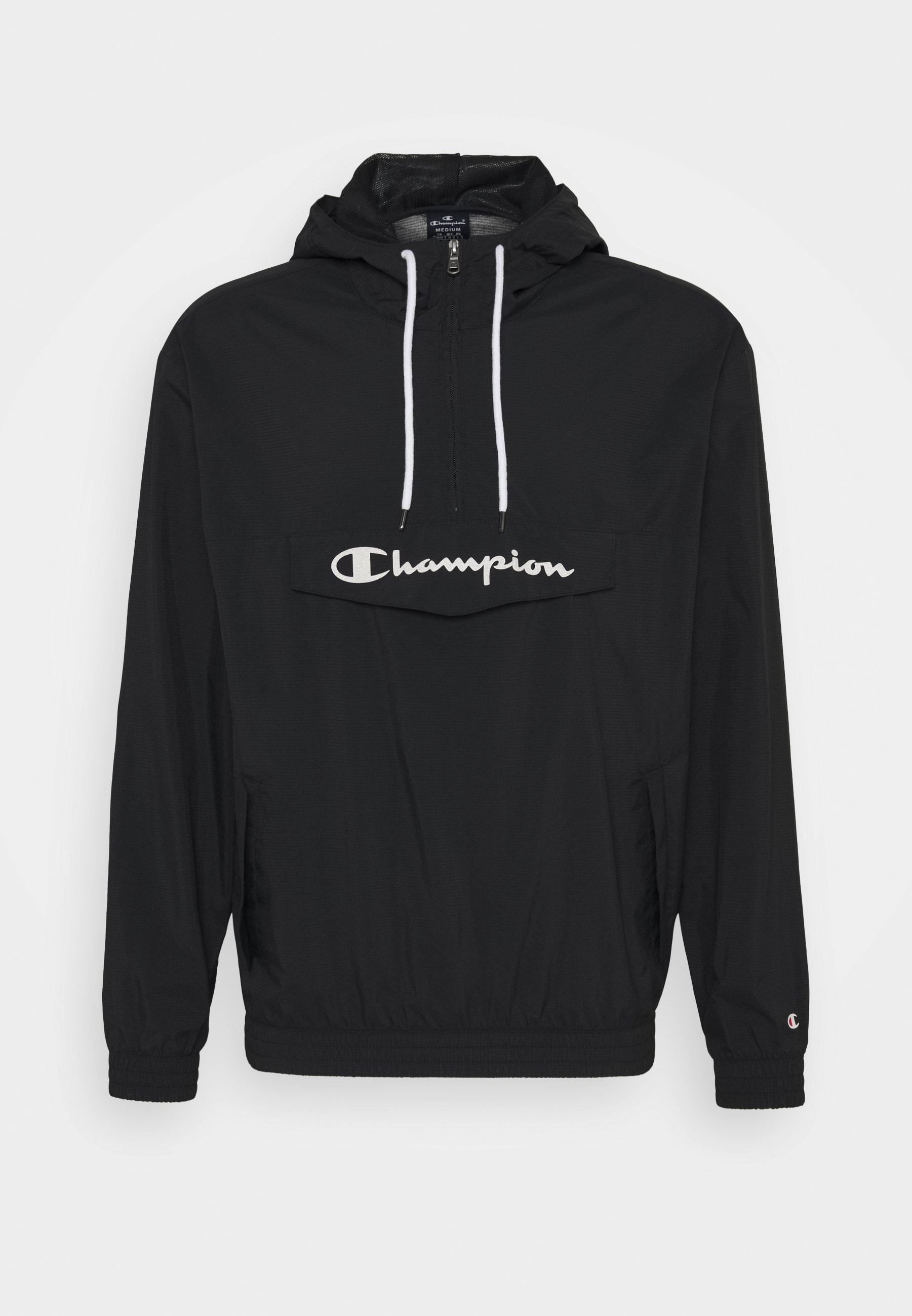 champion windbreaker black