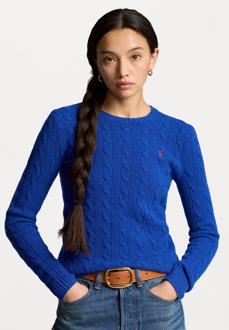 Polo Ralph Lauren CABLE KNIT WOOL CASHMERE JUMPER - Pulover - heritage royal