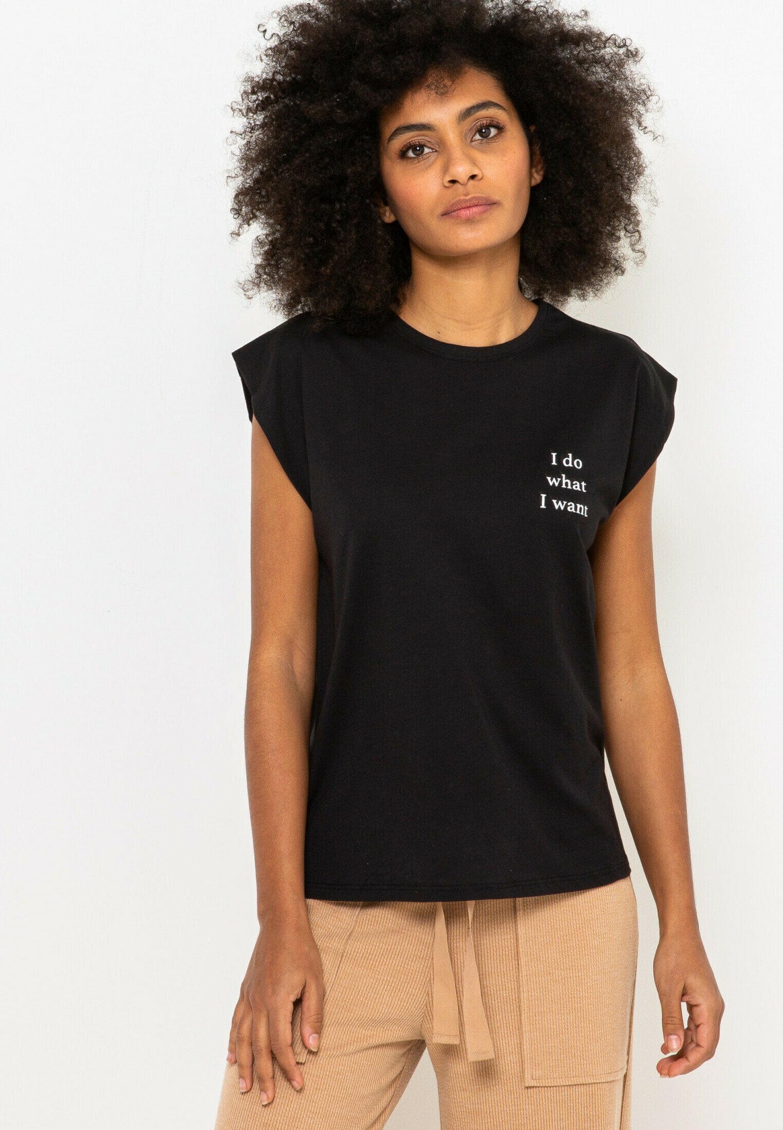 Camaieu T-shirt imprimé - black/noir - ZALANDO.FR