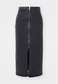 VMMONIC LONG PENCIL SKIRT  - Denim skirt - dark grey denim