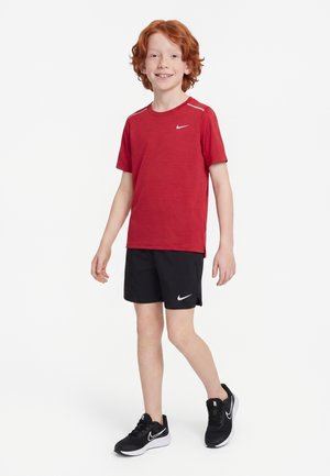 Nike Performance, MILER UNISEX - Sports T-shirts - tough red/reflective silver-coloured