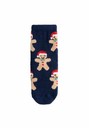 Zeķes - navy blue gingerbread