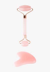 BRUSHWORKS ROSE RESIN ROLLER & GUA SHA - Gesichtspflegeset - pink