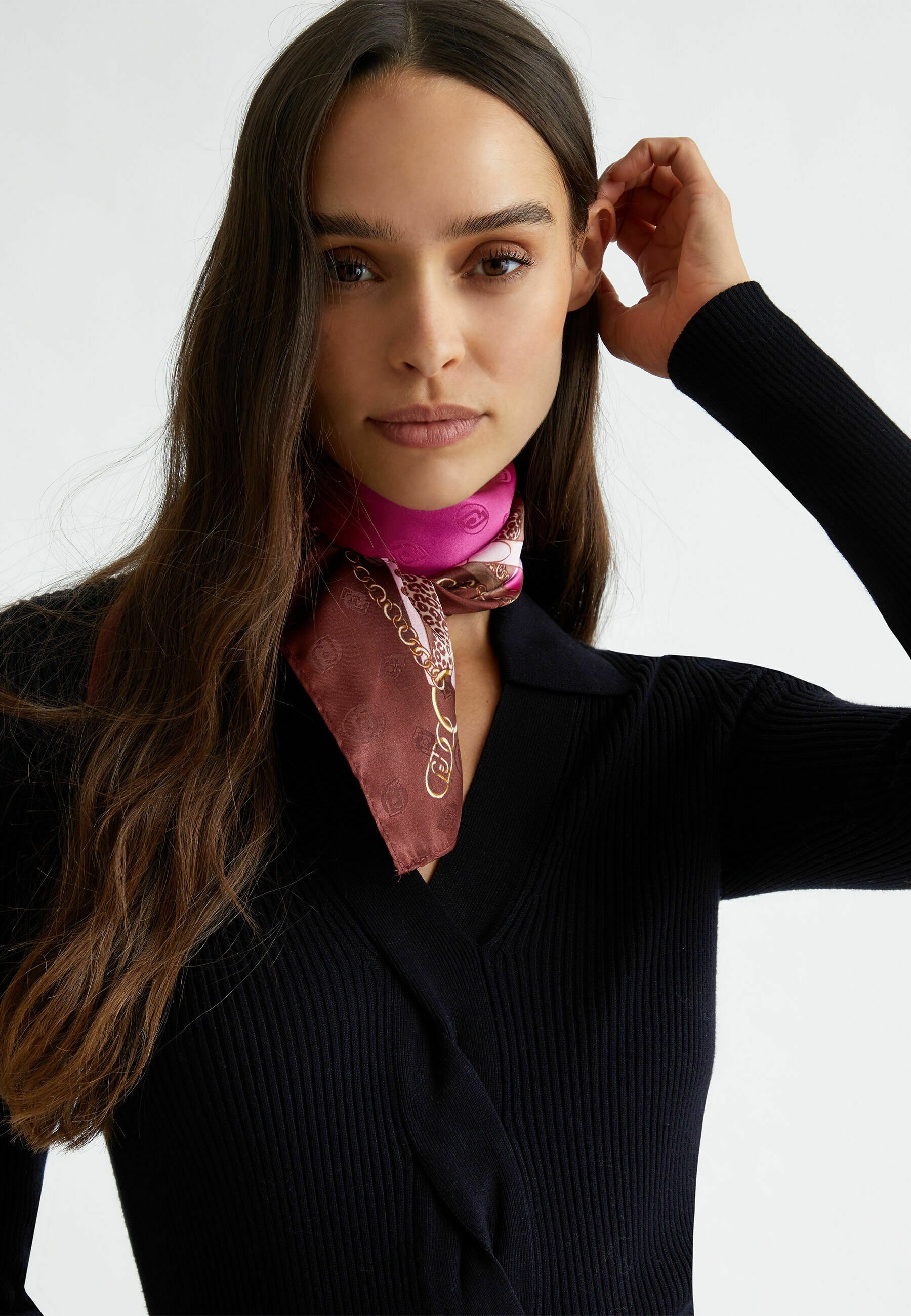 Liu Jo White Sjaal met dierenprint, model 'Stola Macula Animalier' in zwart online kopen | P&C