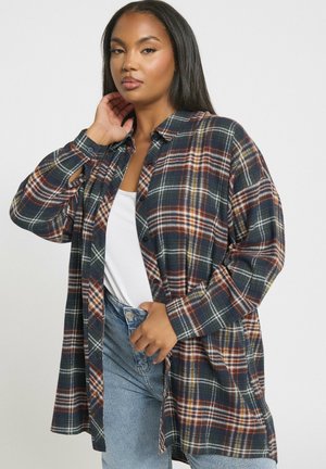 CHECK OVERSIZED  - Hemdbluse - navy