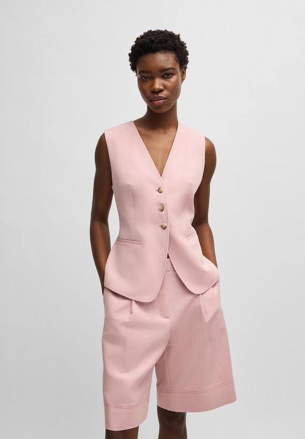 JAVESTA - Waistcoat - open purple