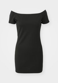 ZOE OFF SHOULDER DRESS - Rochie din jerseu - black