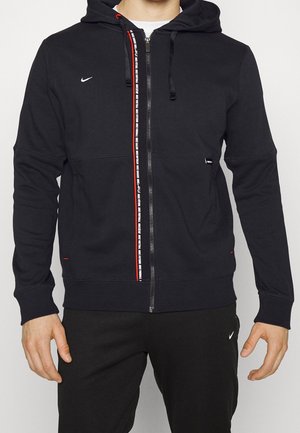 Sweater met rits - black