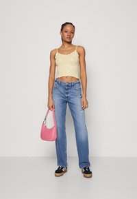 Hollister Co. - LETTUCE 3 PACK - Viršus - white/yellow/black Miniatiūros vaizdas 1