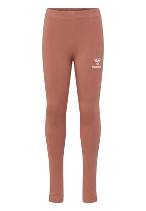 LONG TI - Legging - copper brown