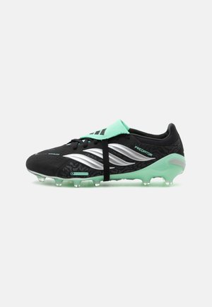 PREDATOR PRO AG UNISEX - Футболни обувки за изкуствена трева - core black/silver-coloured metallic/pulse mint