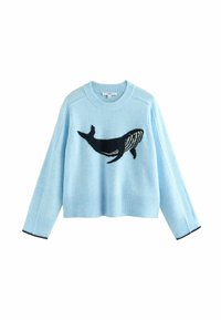 CREW NECK  - Stickad tröja - light blue whale