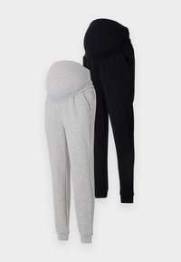 2 PACK - Donji dijelovi trenirke - black/grey