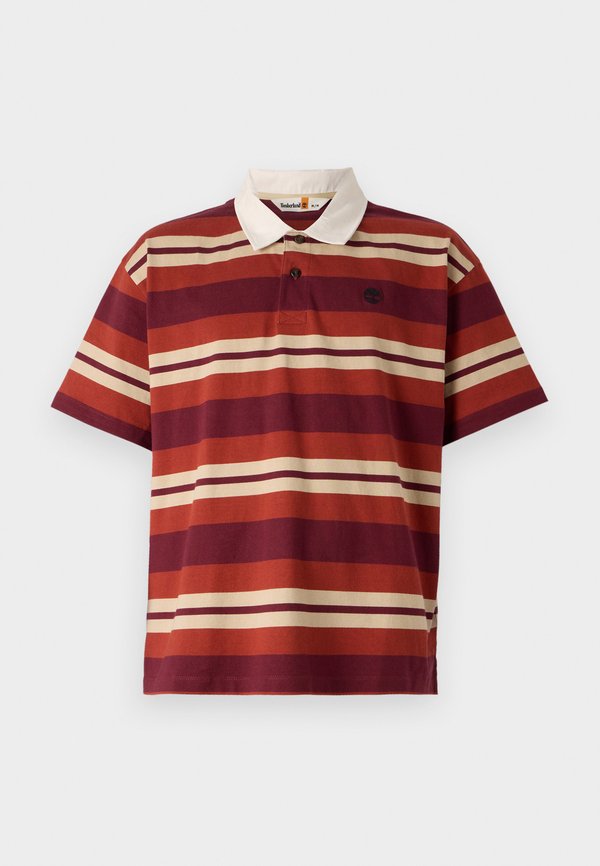STRIPED RUGBY - Polo shirt - burnt henna4
