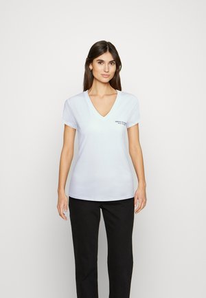 T-shirt med print - white