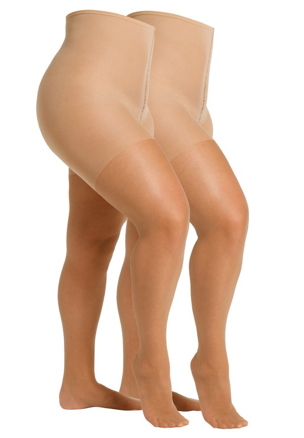 FEINSTRUMPFHOSE WOMEN CURVY 20 DEN MATT, 2 PACK - Strumpfhose - skin