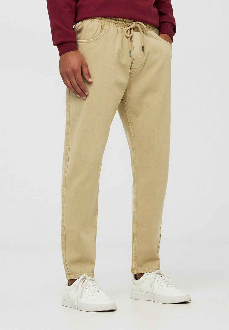 Terranova Jeans Tapered Fit - beige chiaro