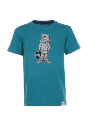DJ - Print T-shirt - petrol