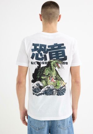 INSIDE DRAGÓN - Camiseta estampada - blanco