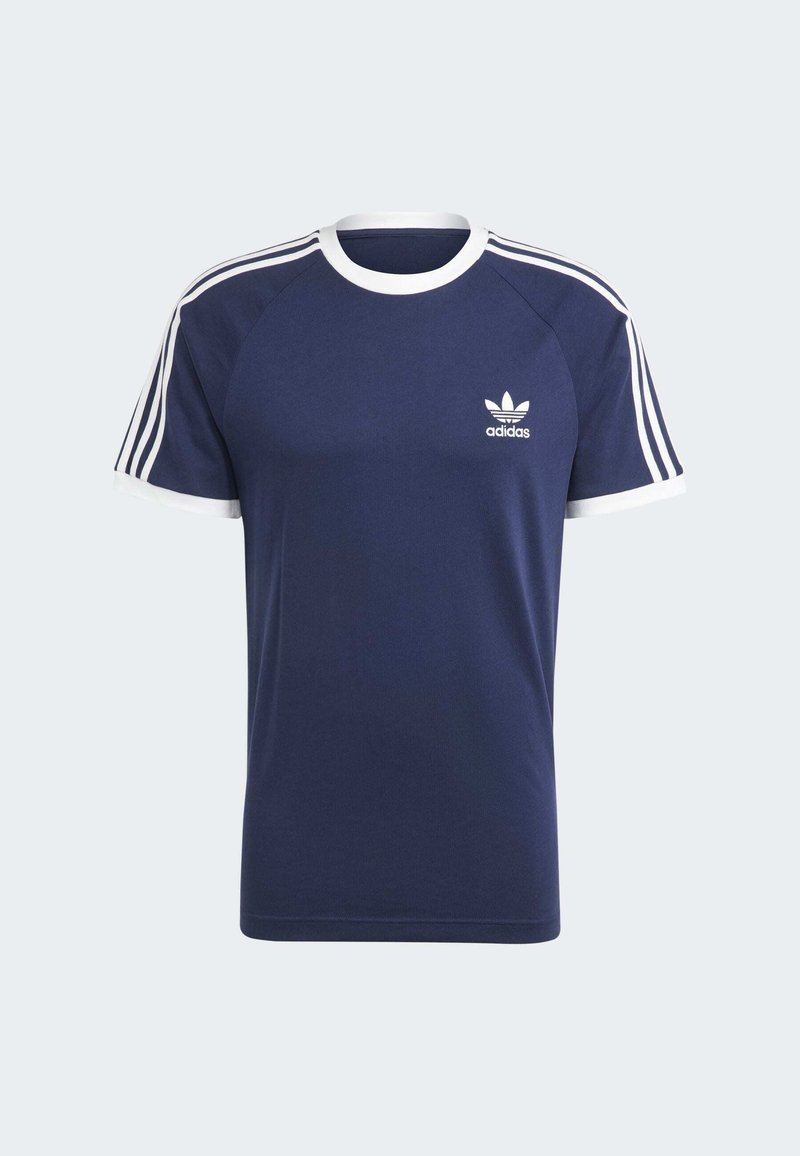 adidas Originals 3 STRIPES TEE UNISEX - T-shirts print - indigo/mørkeblå -