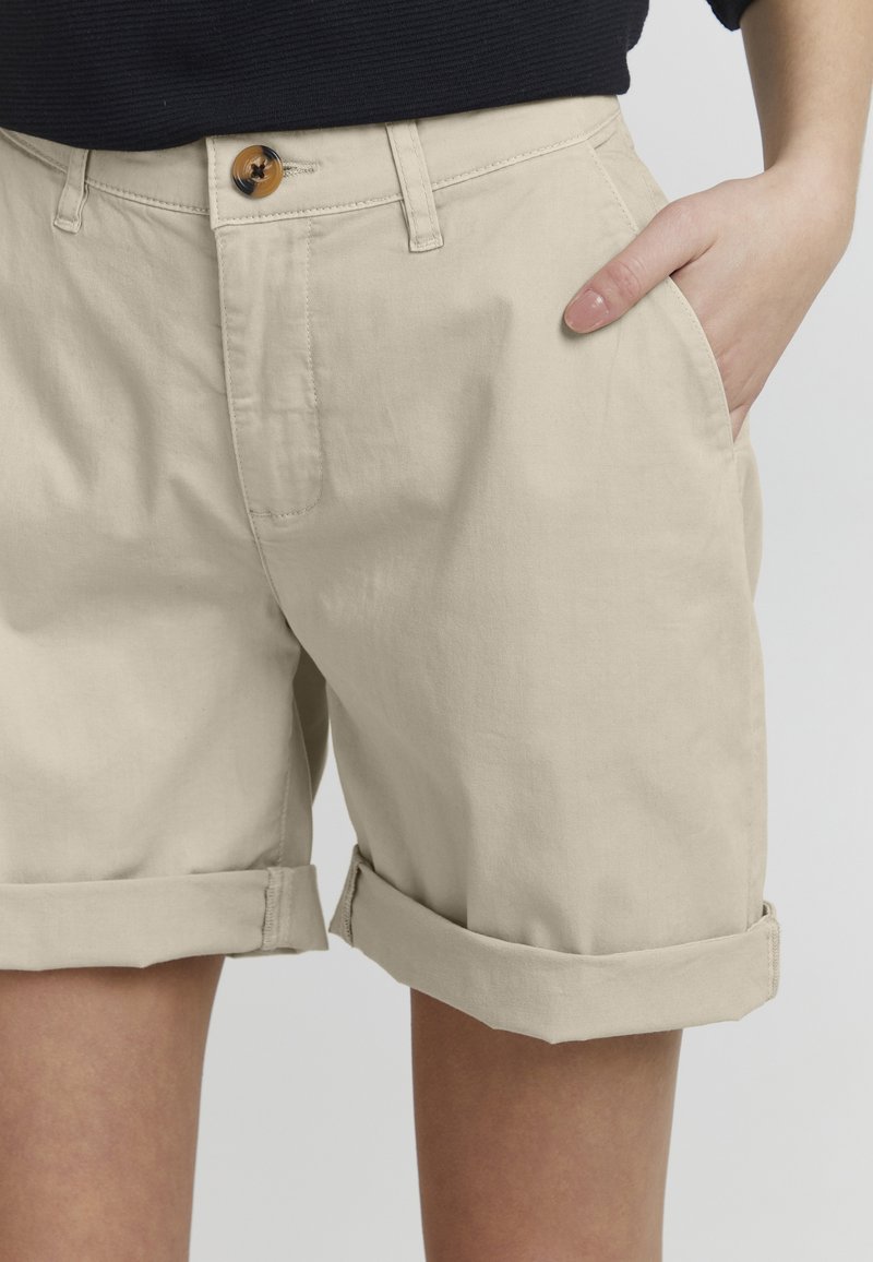 Damen Kleider | Oxmo OXCHARLINE Shorts cement/taupe - AF83239 Damen Kleider | Oxmo OXCHARLINE Shorts cement/taupe - AF83239