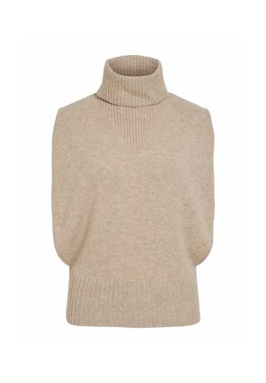 Rouge Edit, KNITTED VEST TURTLENECK - Pullover - pelican