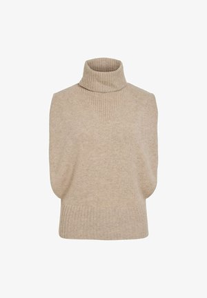 Rouge Edit, KNITTED VEST TURTLENECK - Pullover - pelican