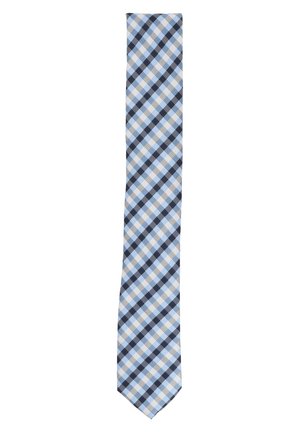 KARIERT 6CM BREIT - Tie - hellblau dunkelblau weiß