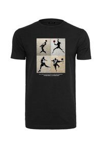 Mister Tee BALL LIFESYTLE TEE - Triko s potiskem - black