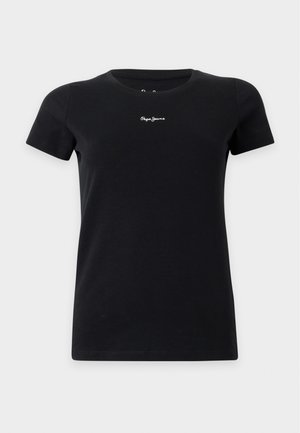 Pepe Jeans, NEW VICKA - Βασικό μπλουζάκι - black/white